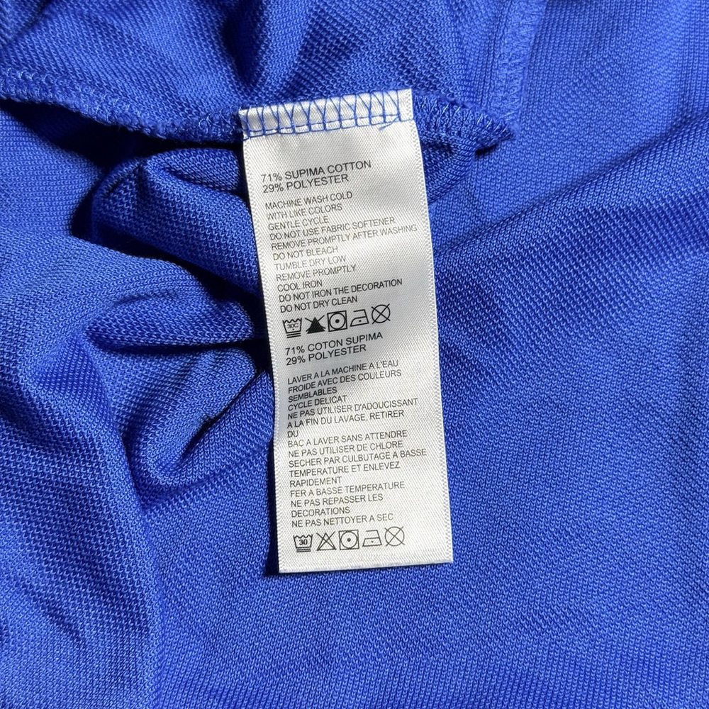 Tommy Bahama Emfielder IslandZone Half Zip Mens 4XLB Blue Supima Cotton BT224017 - Picture 13 of 16